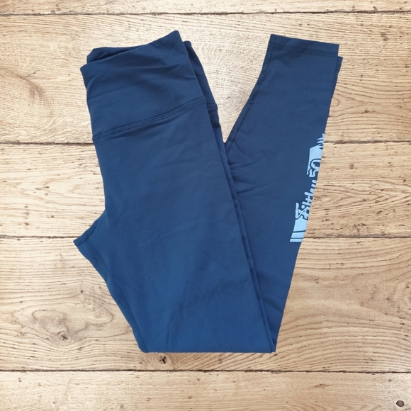 American Apparel Filthy 50 Women's Gray High Waist 7/8 length Active Leggings - Picture 3 of 15